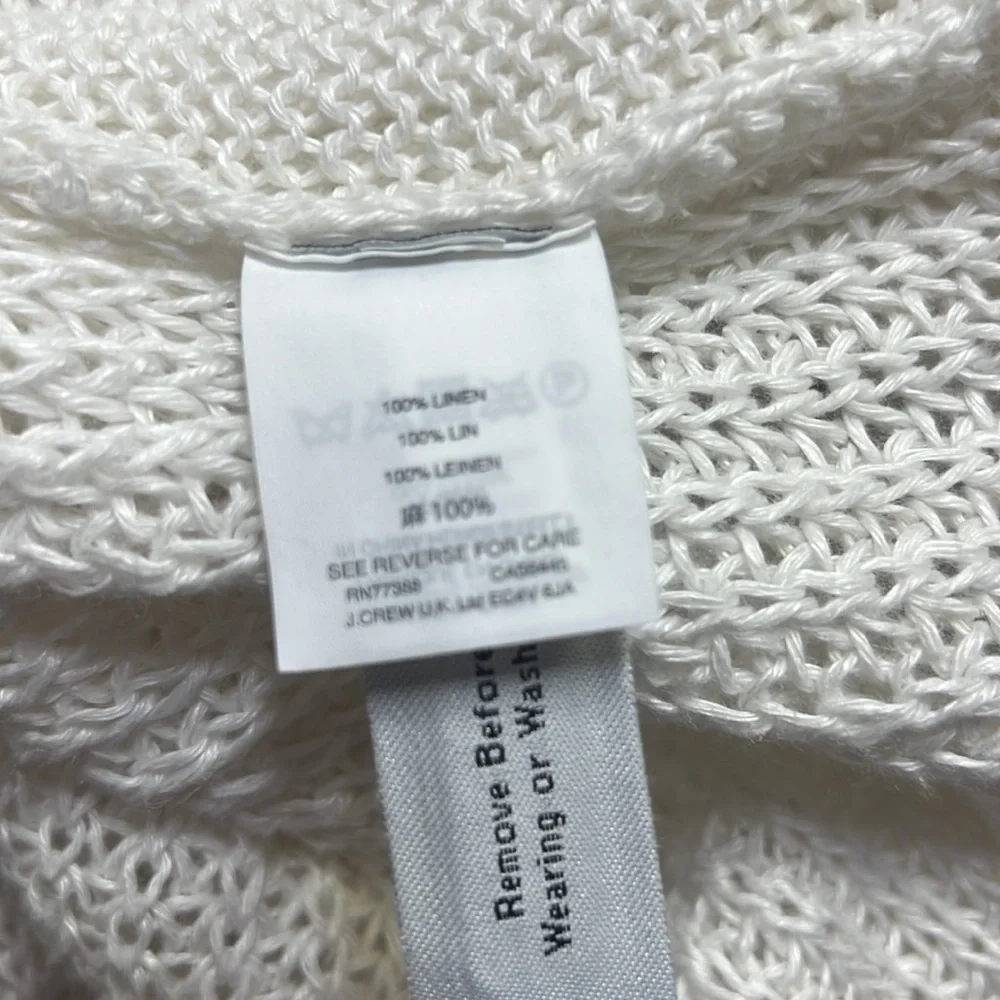J.Crew Fringed Sweater White